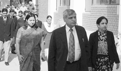 Punjab and Haryana High Court Judge RK Garg inspects the district courts, Panchkula