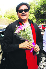 Shatrughan Sinha, former Union Minister, during a visit to the Chandigarh on Sunday. 