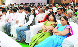 A view of the gathering at the annual function of Somany Postgraduate Institute of Technology and Management, Rewari.