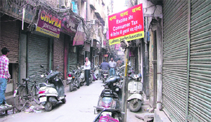 Jewellery shops remained closed in Ludhiana on Monday.