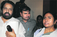 Mamata Banerjee and Sudip Bandyopadhyay in New Delhi.