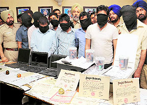 Members of the gang accused of making fake certificates in police custody in Chandigarh
