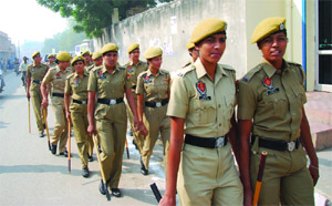 Young faces in the Bathinda police head for their respective places of deployment. 