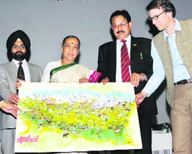 Governor Margaret Alva releases Eco Tourism Map of Uttarakhand in Dehradun on Wednesday