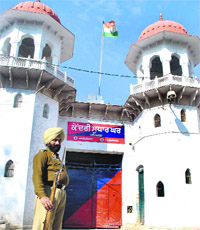 The Patiala Central Jail where ex-CM Beant Singh's assassin Balwant Rajoana is to be hanged.