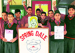 Students of Spring Dale School observe Martyrdom Day of Shaheed Singh, Rajguru and Sukhdev