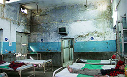 A dingy ward of the drug de-addiction centre at the Civil Hospital in Jalandhar