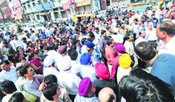 Jewellers protest in Ludhiana