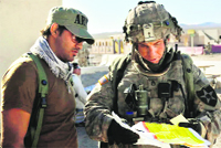 Staff Sgt. Robert Bales (R), who allegedly killed 17 civilians in Afghanistan, at the National Training Center in Fort Irwin, California, in this file photo. 