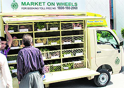 Market on wheels launched in Sector 14 of Panchkula on Saturday