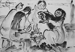 He changed the course of Indian art-Tea shop, one of his painting