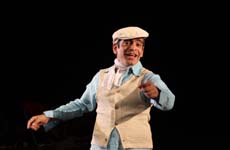 Dilip Shankar as the guide in a still from the stage interpretation of The Guide
