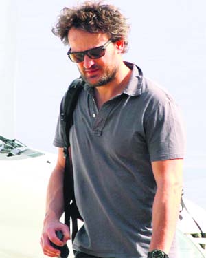Jason Clarke on the sets