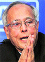 Finance Minister Pranab Mukherjee at a CII meet in New Delhi on Sunday