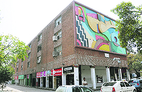 A file photo of a commercial complex in Sector 17.