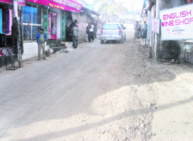 The road looks wider after the debris was removed in Mussoorie.