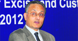 SK Goel, IRS, Chairman, Central Board of Excise and Customs, at a discussion on Budget in Ludhiana on Sunday.