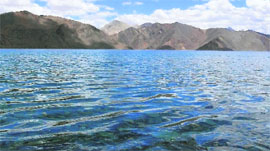 The Pangong Lake is one of the main tourist attractions in Ladakh.