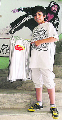 Hrithik Sharma (13) who has qualified for the next round of TV reality show Dance India Dance.