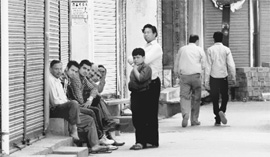 Shops remain closed at Dera Bassi on Wednesday.