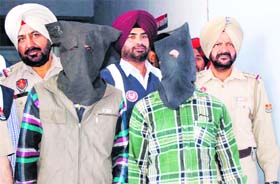 The accused in police custody in Amritsar on Thursday