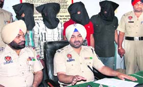 The accused in police custody in Jalandhar on Thursday