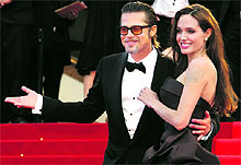 Brad Pitt with Angelina Jolie