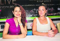 Green cause: Yuvika Chaudhary and Liana Warner Gray