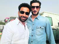 Act II: (L-R) Darshan Aulakh with Swedish actor Fares Fares