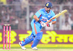 Suresh Raina is seventh in the batsmens ranking.