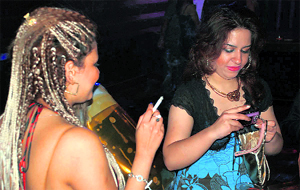 Women visitors at a pub in Gurgaon. As a consequence of increasing crime against women, there is an element of fear that prevents many from frequenting pubs