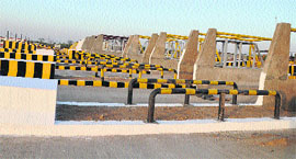 The toll plaza near Bhandwari village, Gurgaon and Faridabad.