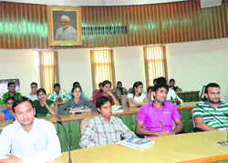 Participants attend the interactive seminar on Cinema, Aesthetics and Career, organised by the Institute of Mass Communication and Media Technology, KU