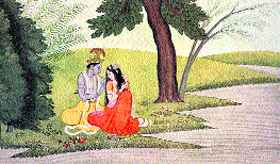 Some of the paintings by the artists of Kangra. Photos by writer