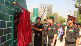GOC Vajra Corps inaugurates the Golden Arrow Colossuem, an integrated sports complex, in Ferozepur on Wednesday.