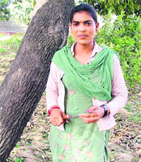 Nirmal Kaur, a student of horticulture supervisor training at the PAU. 