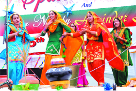 Students of the Regional Polytechnic College perform at the Spark 2012 on Thursday. 