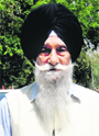 Tarcholan Singh outside the district courts at Sector 17 in Chandigarh