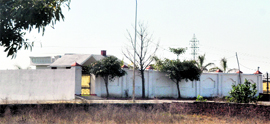 The farmhouse where DSP Balraj Singh Gill and Monica Kapila were found murdered.