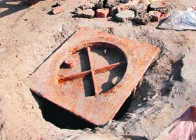 The manhole at Sirki Bazar in Bathinda