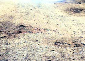 The Jagraon-Mallha link road in a bad shape