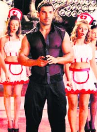 John Abraham in the item song Rum Whisky