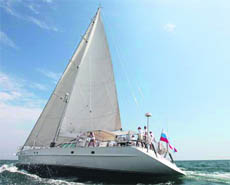 The Scorpius sailboat, which went missing. 