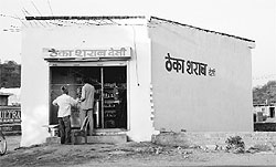 A liquor vend at Mansa Devi Complex in Panchkula