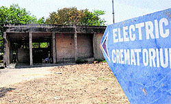 The non-functional electric crematorium in Sector 25 in Chandigarh