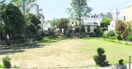 A well-maintained park in Ward No. 59, Dehradun. 