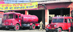The Fire Station of the Municipal Corporation in Jalandhar.