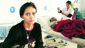 A picture of diligence, Monica who was badly injured in an accident is in need of financial help.