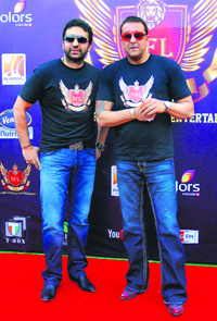 Raj Kundra and Sanjay Dutt