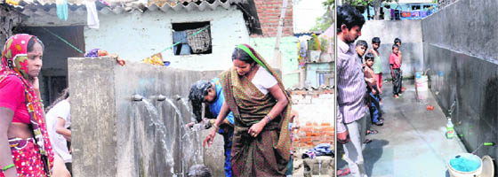 The municipal corporation authorities have done nothing to check water wastage at Colony No. 5 and Bapu Dham Colony in Sector 26, Chandigarh.